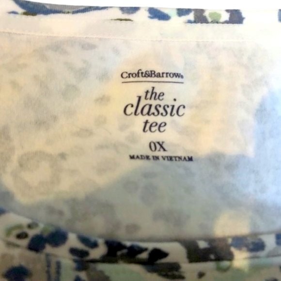 Croft & Barrow Classic Tee Shirt -0X - Picture 6 of 8